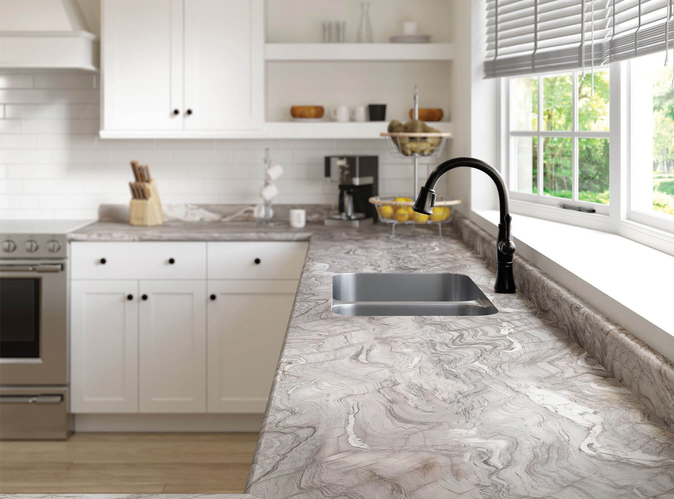 Quartz Countertop Kitchen Scene