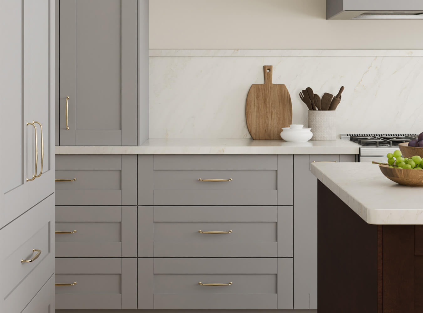 Full Height Quartz Backsplash