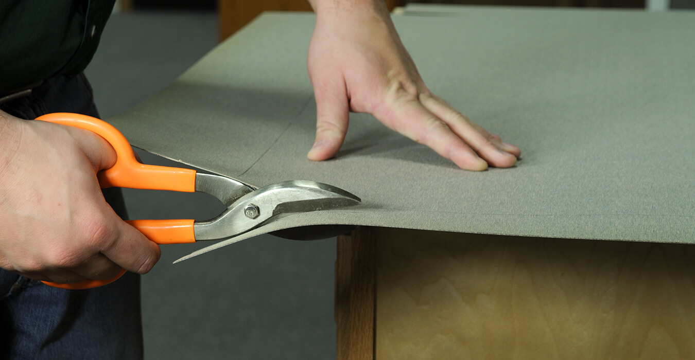 Laminate Sheet Being Cut