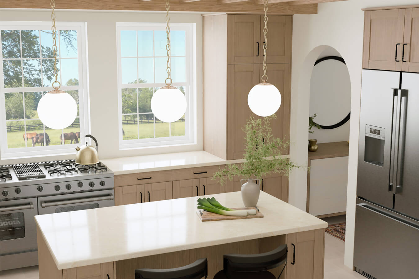 Quartz Countertop Kitchen Scene